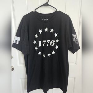 WE THE PEOPLE HOLSTERS Mens Black 1776 Short Sleeve Tee Shirt